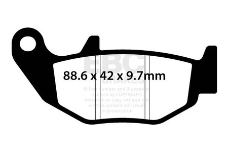 EBC Klocki hamulcowe SFA754 skuterowe (kpl. na 1 tarcze)