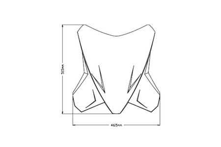SSzyba turystyczna PUIG do KTM 1290 Super Adventure R/S 2021-2024 Przezroczysty (W) 20816W