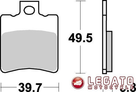 KLOCKI HAMULCOWE SBS 123 HF