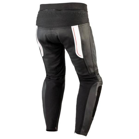 SPODNIE SKÓRZANE OZONE VOLT BLACK/WHITE