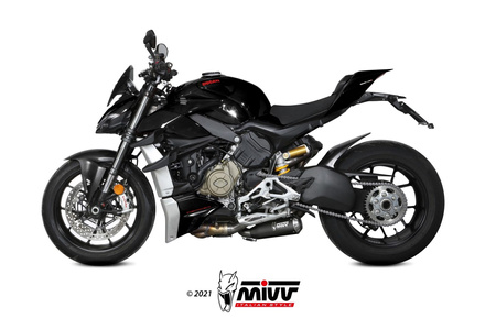 Mivv Tłumiki końcowe X-M1 Inox Nero Ducati Streetfighter V4 2020-2022