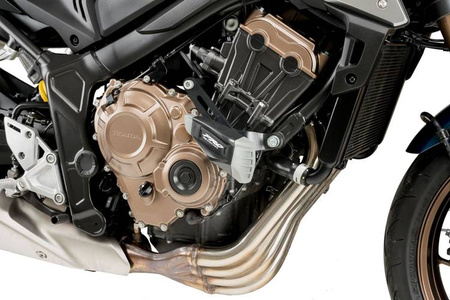 Crash pady PUIG do Honda CB650F 2014-2018 / CB650R 2019-2025 (wersja PRO) Czarny (N) 21312N