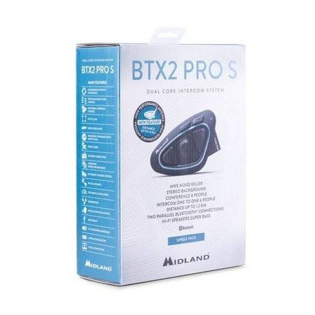 Midland Interkom BTX2 PRO S SINGLE Hi-Fi 
