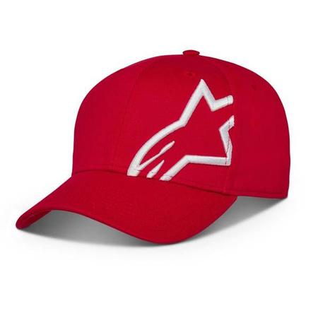 CZAPKA Z DASZKIEM ALPINESTARS CORP SNAP 2 RED/WHITE