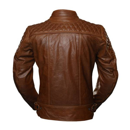 KURTKA MOTOCYKLOWA SKÓRZANA 4SR SCRAMBLER COGNAC