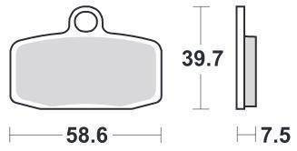 KLOCKI HAMULCOWE SBS 885 SI