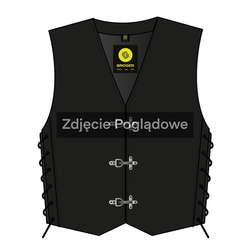 KAMIZELKA MOTOCYKLOWA SKÓRZANA BROGER CLUBMAN BLACK
