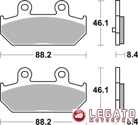 KLOCKI HAMULCOWE SBS 182 MS