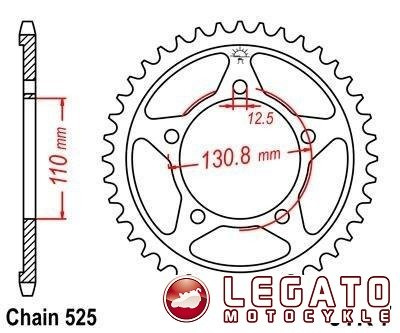 ZĘBATKA NAPĘDOWA JT TYŁ (525)