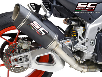 SC-Project tłumik końcowy  końcowy  SC1-R (250mm) Carbon Aprilia Tuono V4 2021-2024