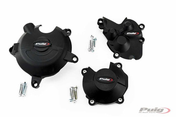 Pokrywy dekli silnika PUIG do Kawasaki ZX-6R 09-21 Czarny (N) 20132N