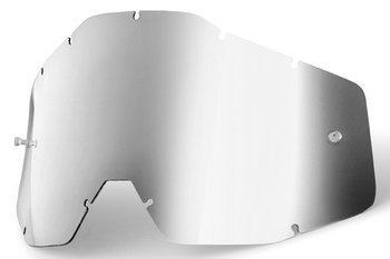 100 PROCENT SZYBKA POJEDYNCZA DO GOGLI RACECRAFT/ACCURI/STRATA MIRROR SILVER