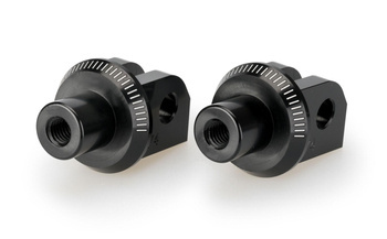 Mocowanie sportowych podnóżków PUIG 20637 (przód) Czarny (N) 20673N