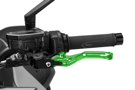 Regulowana dźwignia sprzęgła PUIG 4.0 EVO (superkrótka, wymaga adaptera) Zielony (V) 4230VV