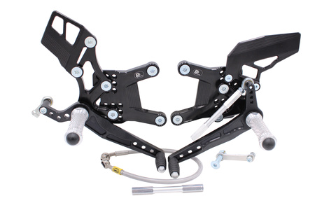 PP TUNING Sety sportowe Podnóżków Kawasaki ZX-6R 2019-2025 Reverse Shifting