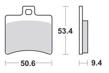 KLOCKI HAMULCOWE SBS 152 MS