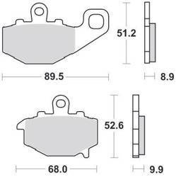 KLOCKI HAMULCOWE SBS 687 RQ