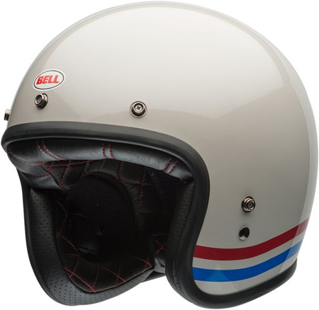 Kask Bell Custom 500 DLX Stripes Pearl White 