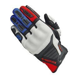 Motocyklowe Rękawice Skórzano-Tekstylne Held Hamada Red/Blue