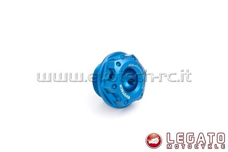 Korek wlewu oleju   EVOTECH RC  Triumph niebieski
