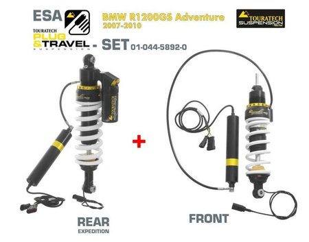 Zawieszenie Touratech Suspension Plug & Travel ESA Expedition SET do BMW R1200GS Adventure Modele 2007-2010