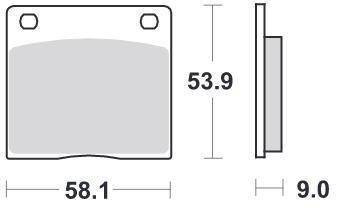 KLOCKI HAMULCOWE SBS 512 HF