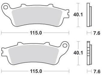 KLOCKI HAMULCOWE SBS 721 HF