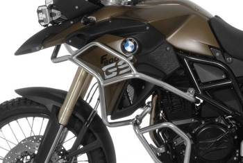 Stainless steel crash bar extension for BMW F700GS, F800GS 2013 onwards