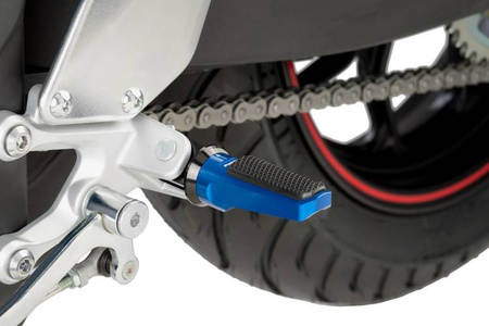 Podnóżki PUIG Sport (z gumą, wymagają adapterów) Niebieski (A) 7318A