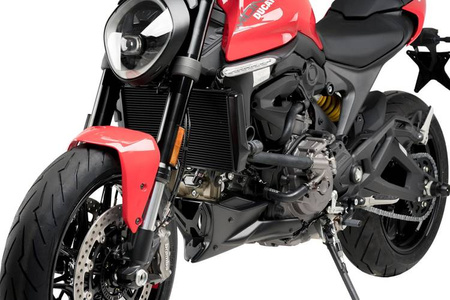 Spoiler silnika PUIG do Ducati Monster 937 2021-2025 Czarny mat (J) 20714J