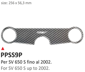 ONEDESIGN Naklejka na półkę kierownicy Suzuki SV650S fino 2002