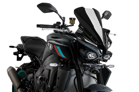 Owiewka PUIG do Yamaha MT-10 2022-2025 (Touring) Czarny (N) 21362N