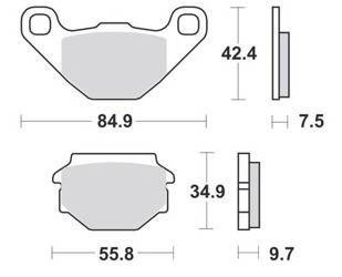 KLOCKI HAMULCOWE SBS 118 HF