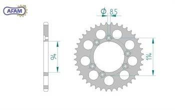 Zębatka AFAM tylna aluminiowa 78303-41
