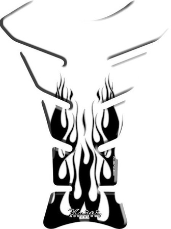 Tank Pad KEITI Fire Flame - Przeźroczysty