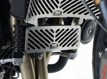 OSŁONA CHŁODNICY OLEJU TRIUMPH SPEED TRIPLE 11- STAL NIERDZEWNA