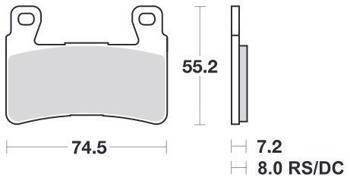 KLOCKI HAMULCOWE SBS 734 HF