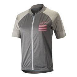 Koszulka rowerowa ALPINESTARS STELLA TRAIL FULL ZIP SS JERSEY kolor szary