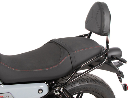 Sissybar without rearrack black for Moto Guzzi V7 Stone (2025-)