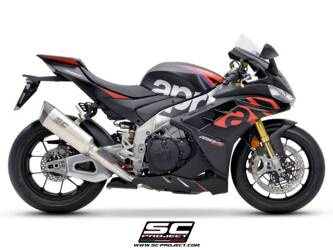 SC-Project tłumik końcowy  końcowy  SC1-R (300mm)TITANIUM APRILIA RSV4 2021-2023