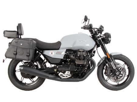 Sissybar with rearrack black for Moto Guzzi V7 Stone (2025-)