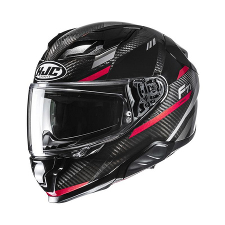 KASK MOTOCYKLOWY HJC F71 CARBON ESIRA BLACK RED