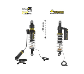 Touratech Suspension-SET Plug & Travel -25 mm lowering for BMW R1200GS Adventure (LC) / R1250GS Adventure  from 2014