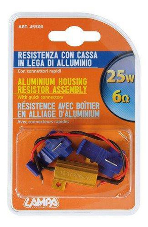 45506 Opornik w szczelnej obudowie, 12V, 6OHM - 25W