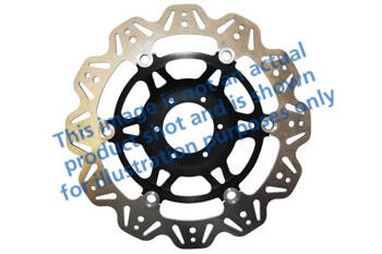 EBC Tarcza hamulcowa motocyklowa VR2001BLK VEE, czarna