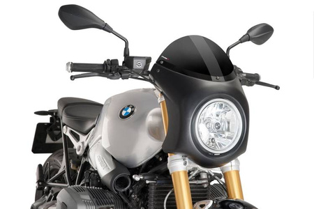 Owiewka PUIG Retrofairing do BMW R Nine T 14-22 (czarna) Czarny (N) 9160N