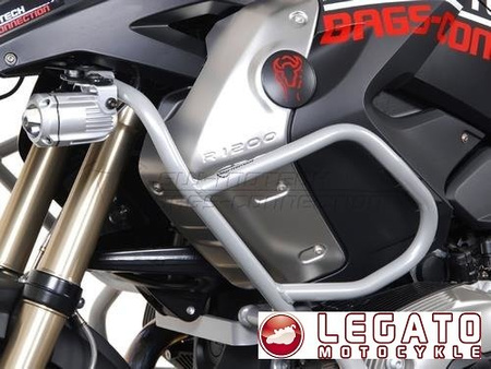 CRASHBARY GÓRNE SREBRNE BMW R 1200 GS (- 07)  SW-MOTECH