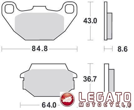 KLOCKI HAMULCOWE SBS 749 HF
