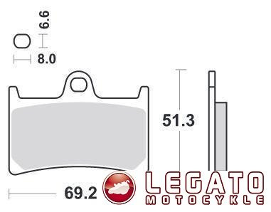KLOCKI HAMULCOWE SBS 198 MS