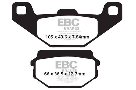EBC Klocki hamulcowe FA297 (kpl. na 1 tarcze)